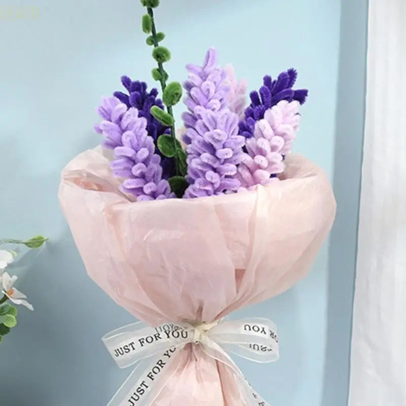 090B Pipe Cleaners Craft Supplies DIY Flower Bouquet Kits Chenilles Stems Floral Tape Floral Stem Wire Wedding Home Decors